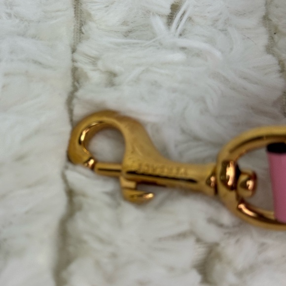 Versace Pink Nylon Leather La Greca Signature Embroidered Medusa Strap - Picture 5 of 13